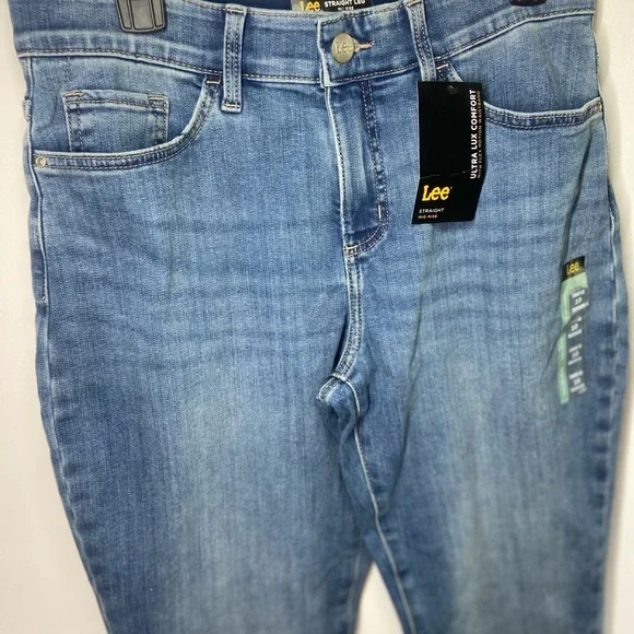 Lee Blue Skinny Jeans with Faded Wash - Picture 4 of 8